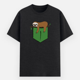 Unisex Basic Printed T-Shirt - Black Melange Bear